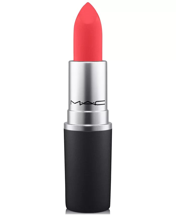 

Пудровая губная помада Kiss Mac, цвет Mandarin O (bright creamy salmon pink)