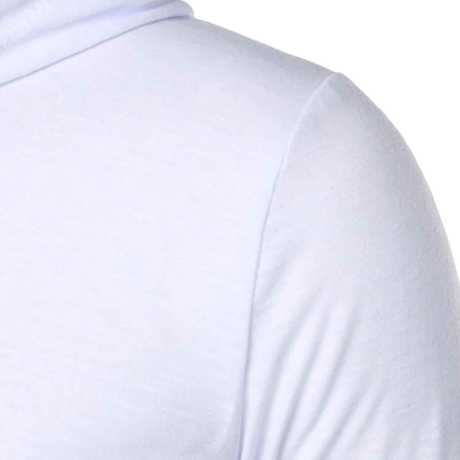 Мужская худи Casual Long Sleeve Pullover Lightweight Cotton Cozy Drawstring Hooded Slim Fit, White — фото 2