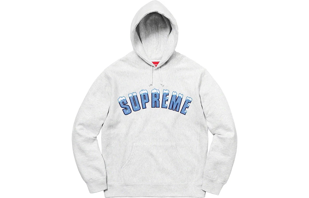 Толстовка с капюшоном Icy Arc Supreme, серый белый
