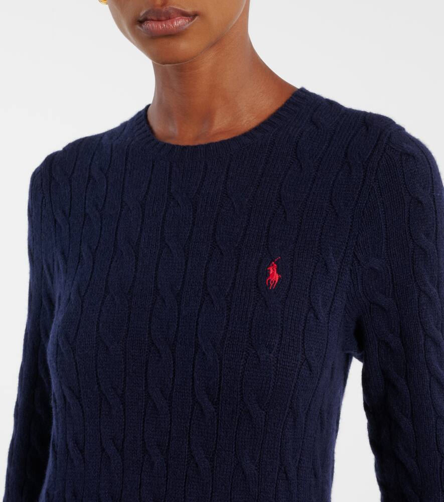 Хлопковое платье макси с добавлением шерсти Polo Ralph Lauren, Hunter Navy — фото 4