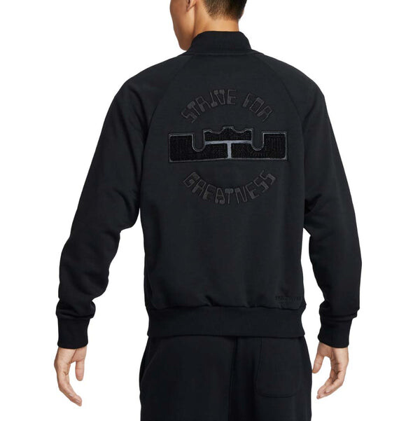 Куртка lebron standard issue therma-fit basketball jacket asia sizing 'black grey' Nike, черный — фото 2