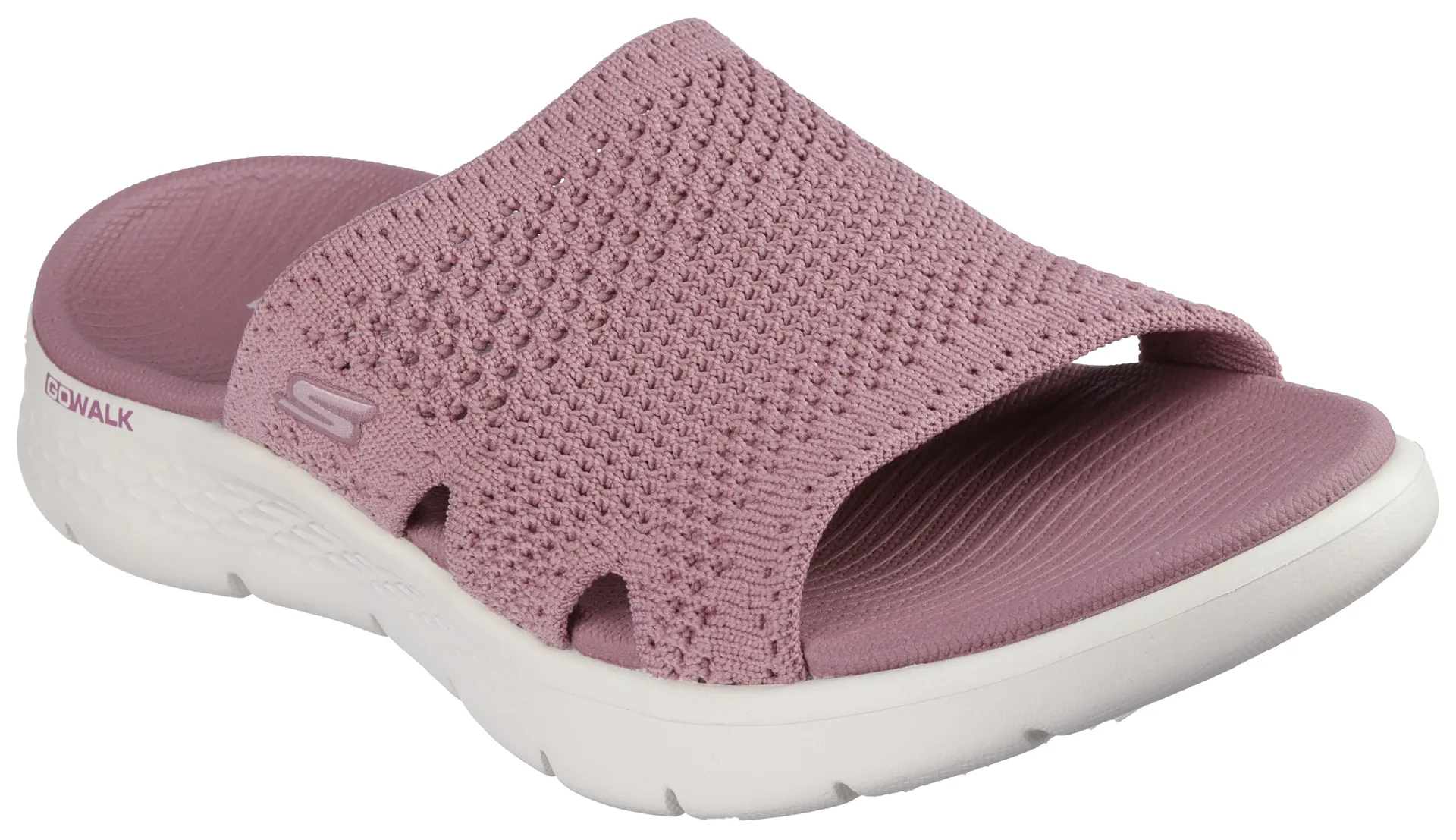 

Мюли Skechers "GO WALK FLEX SANDAL-ELATION", каблук-танкетка, летняя обувь, тапочки со стелькой Goga Mat, лиловый