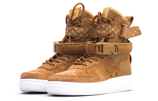 Кроссовки sf air force 1 высокие Nike, белый — фото 3