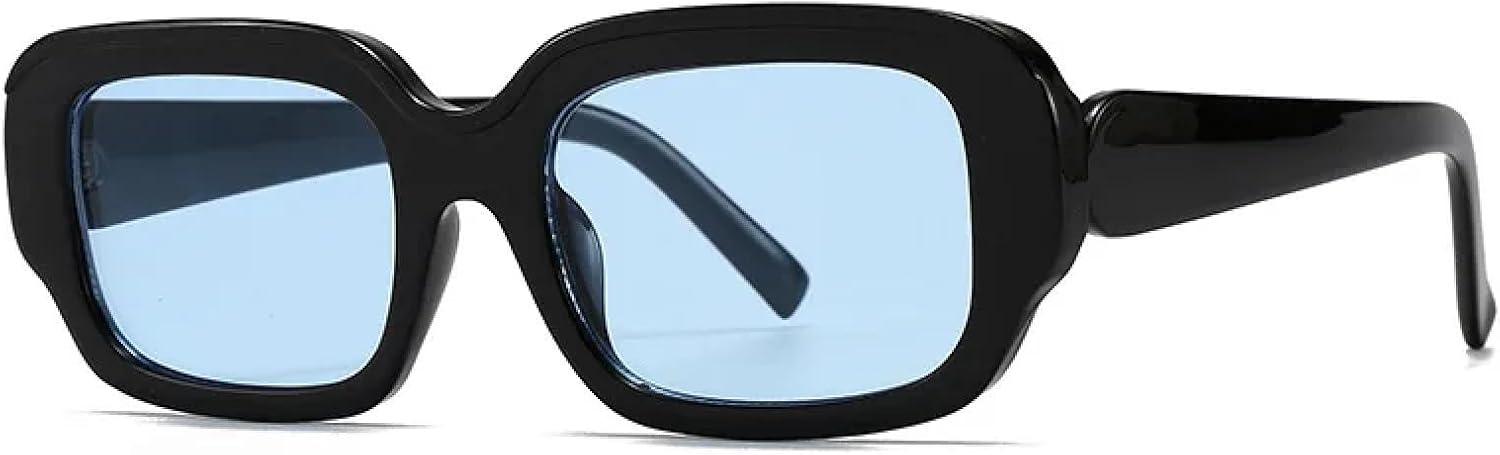 

Модные солнцезащитные очки в крупной оправе для женщин и мужчин, в винтажном стиле панк, популярные для активного отдыха и путешествий, большие очки с защитой от УФ-излучения UV400 TKKTLLT, Black Blue