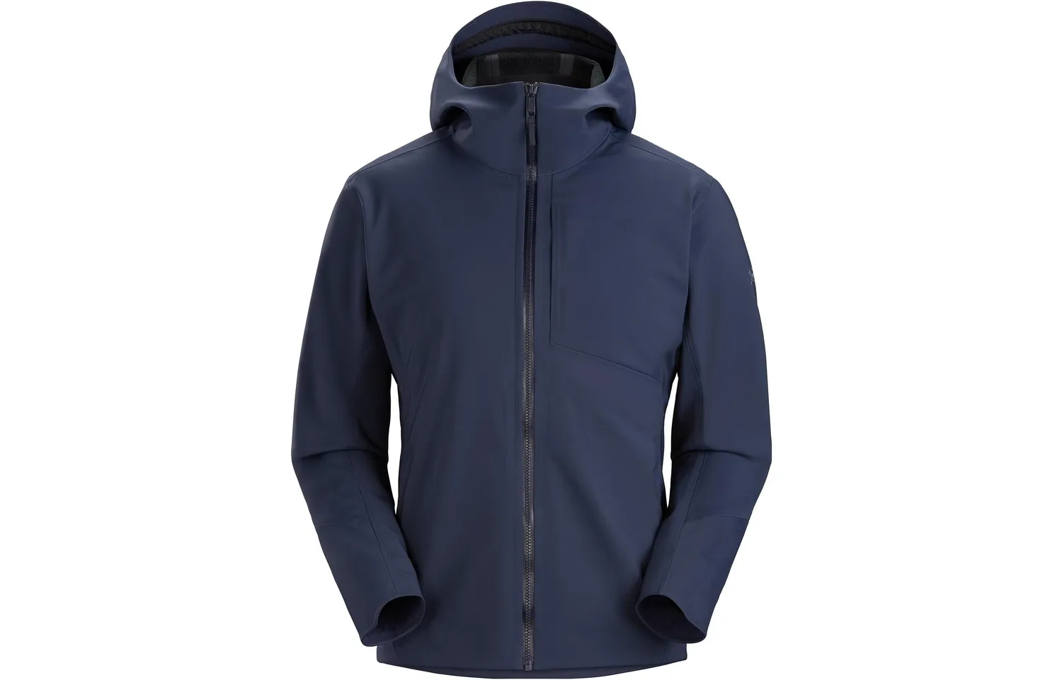 Куртка SAWYER мужская с капюшоном, мягкая мембранная Arcteryx, Dark Cloud Gray/Cloud — фото 3