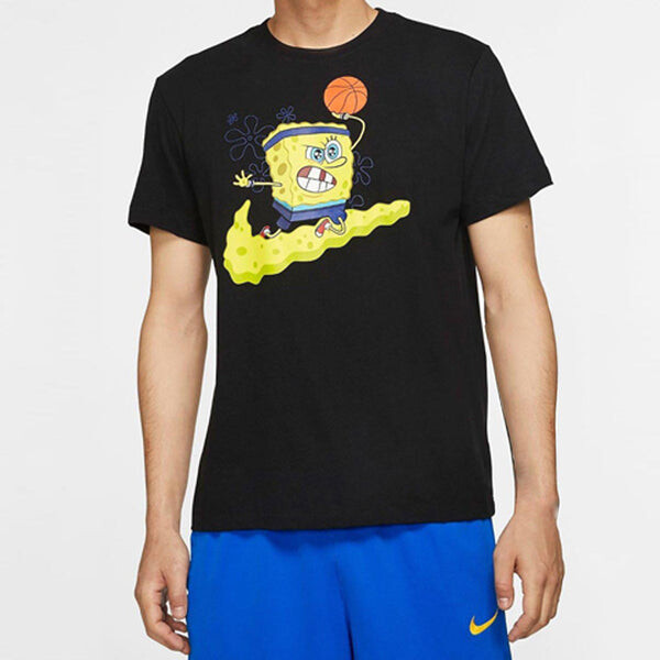 Футболка kyrie spongebob sports t-shirt 'black' Nike, черный — фото 3