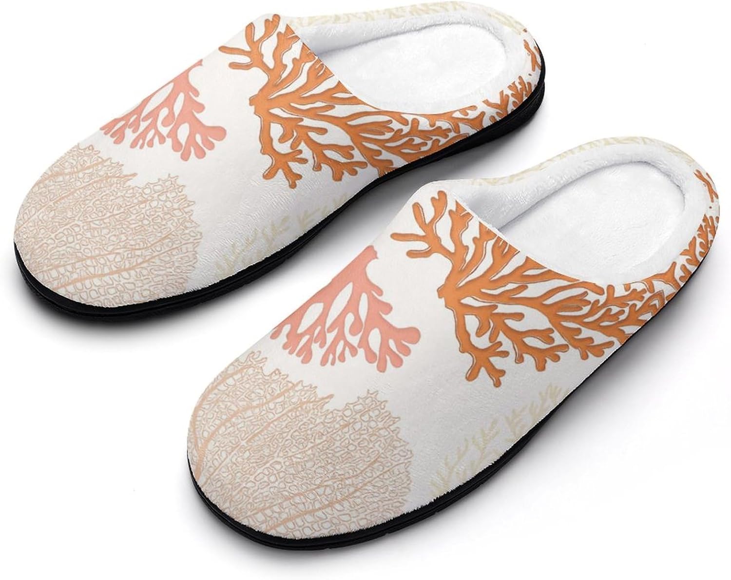 

KKdskkds Красивые домашние тапочки для мужчин из хлопка с рисунком «Единорог в волне», нескользящие, уютные, теплые, дышащие, красный