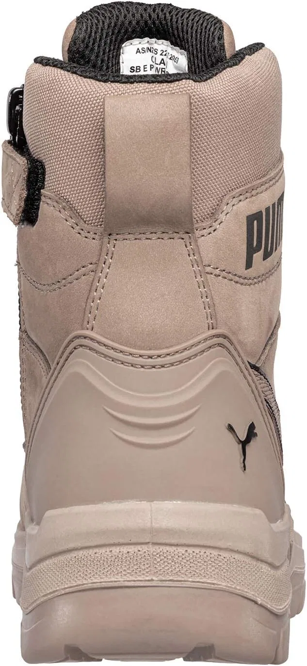Рабочие ботинки PUMA Safety Conquest Black High Work Boots Safety Boots S3 HRO SRC с защитным колпачком из стекловолокна, нескользящей подошвой и термостойким покрытием, мужские — фото 4