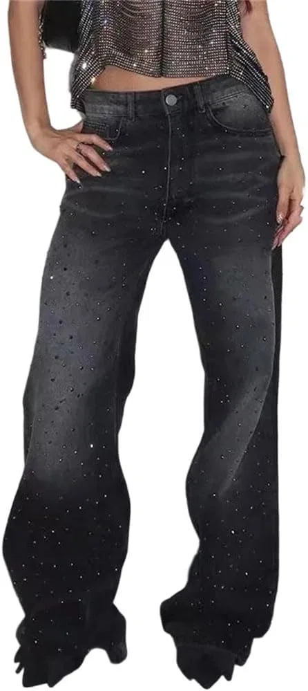 Джинсы casual с пайетками, American Vintage, 78