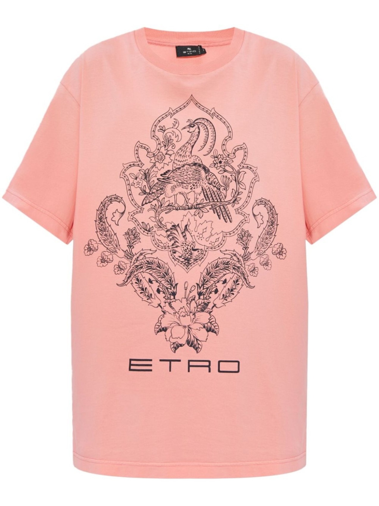 

Футболка из хлопка с графическим принтом ETRO, розовый