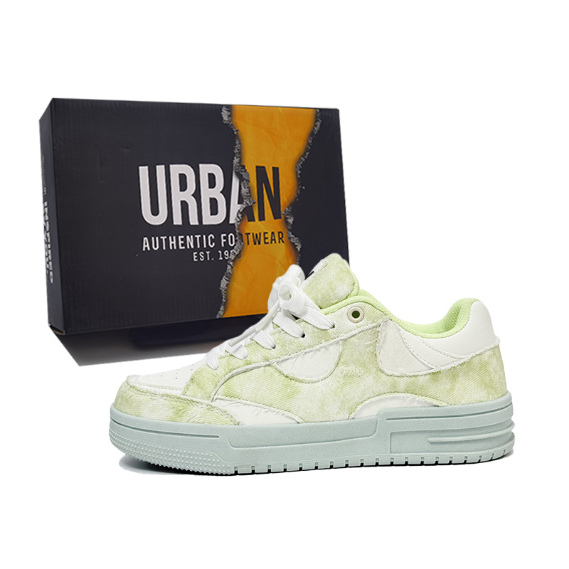 

URBAN AUTHENTIC Антискользящие износостойкие низкие кеды унисекс Wheat Field Green, цвет Wheat Field Green