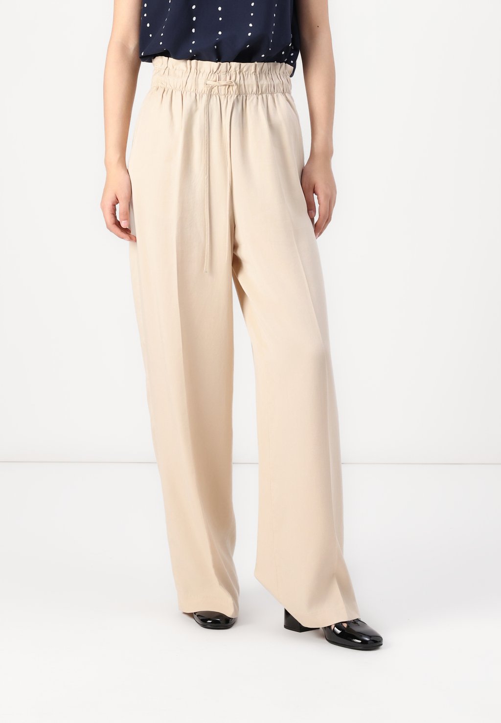 

Брюки PAPERBAG WIDE LEG PANTS TOM TAILOR DENIM, бежевый