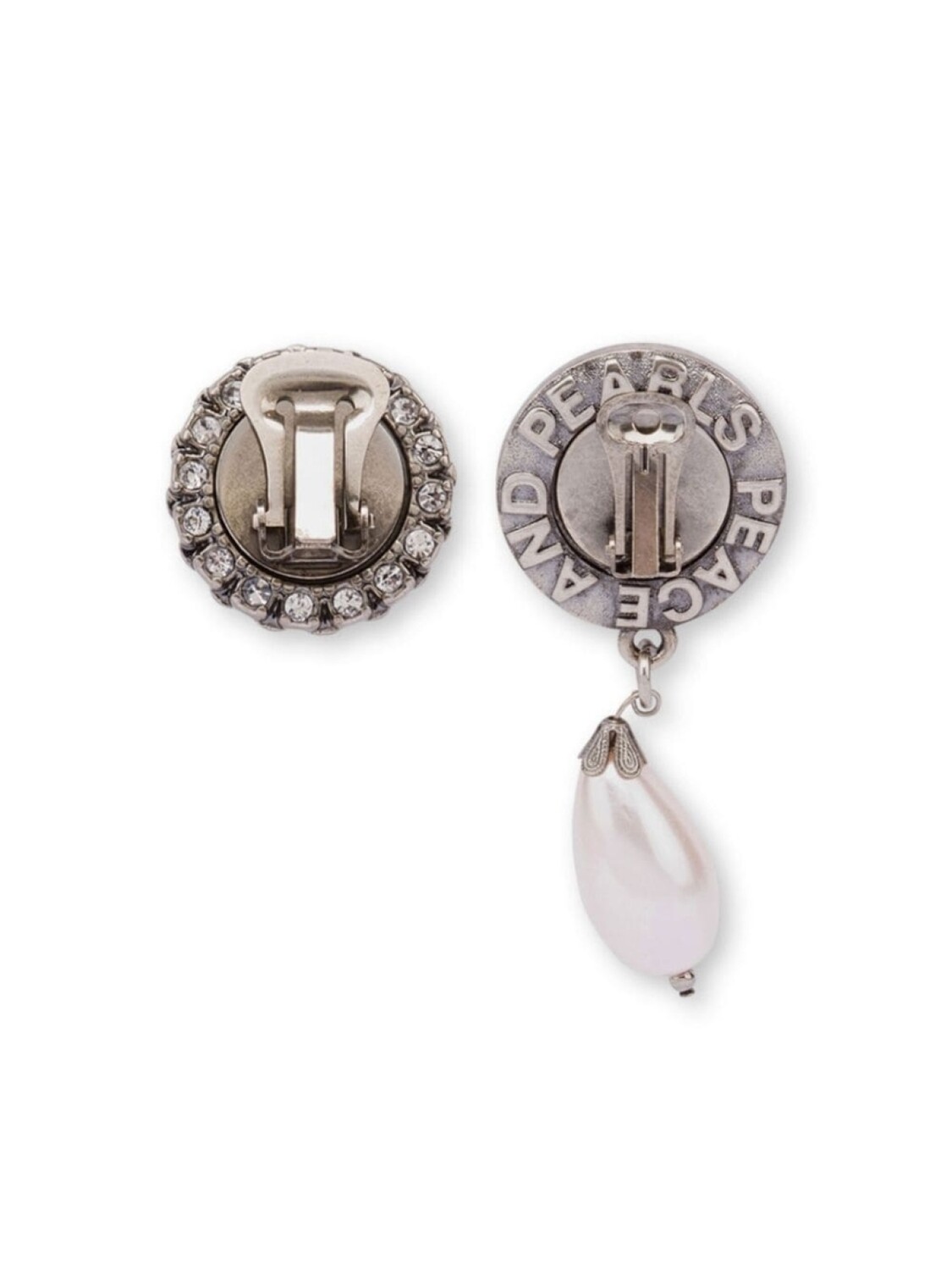 

Серьги-подвески Peace and Pearls Moschino, серебряный