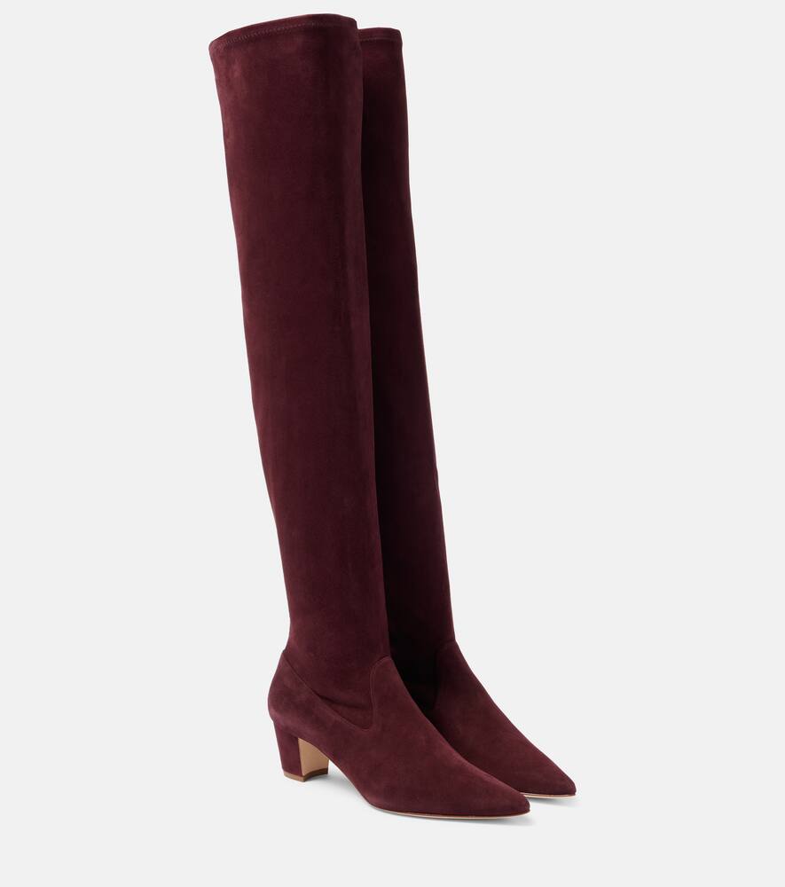 Ботфорты из замши Lupasca Manolo Blahnik, 0625 Dred