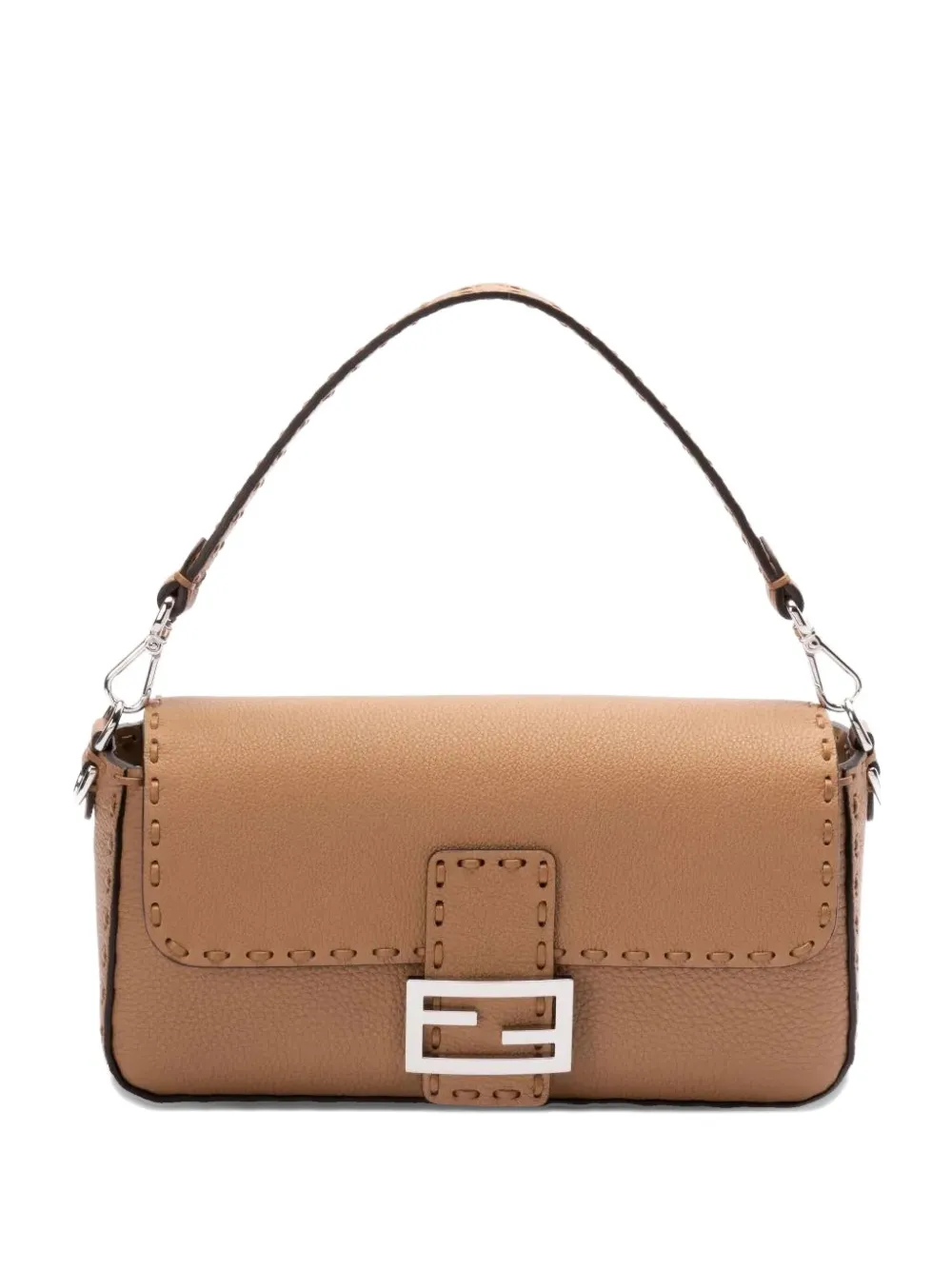 

Маленькая сумка на плечо Fendi Baguette, коричневый