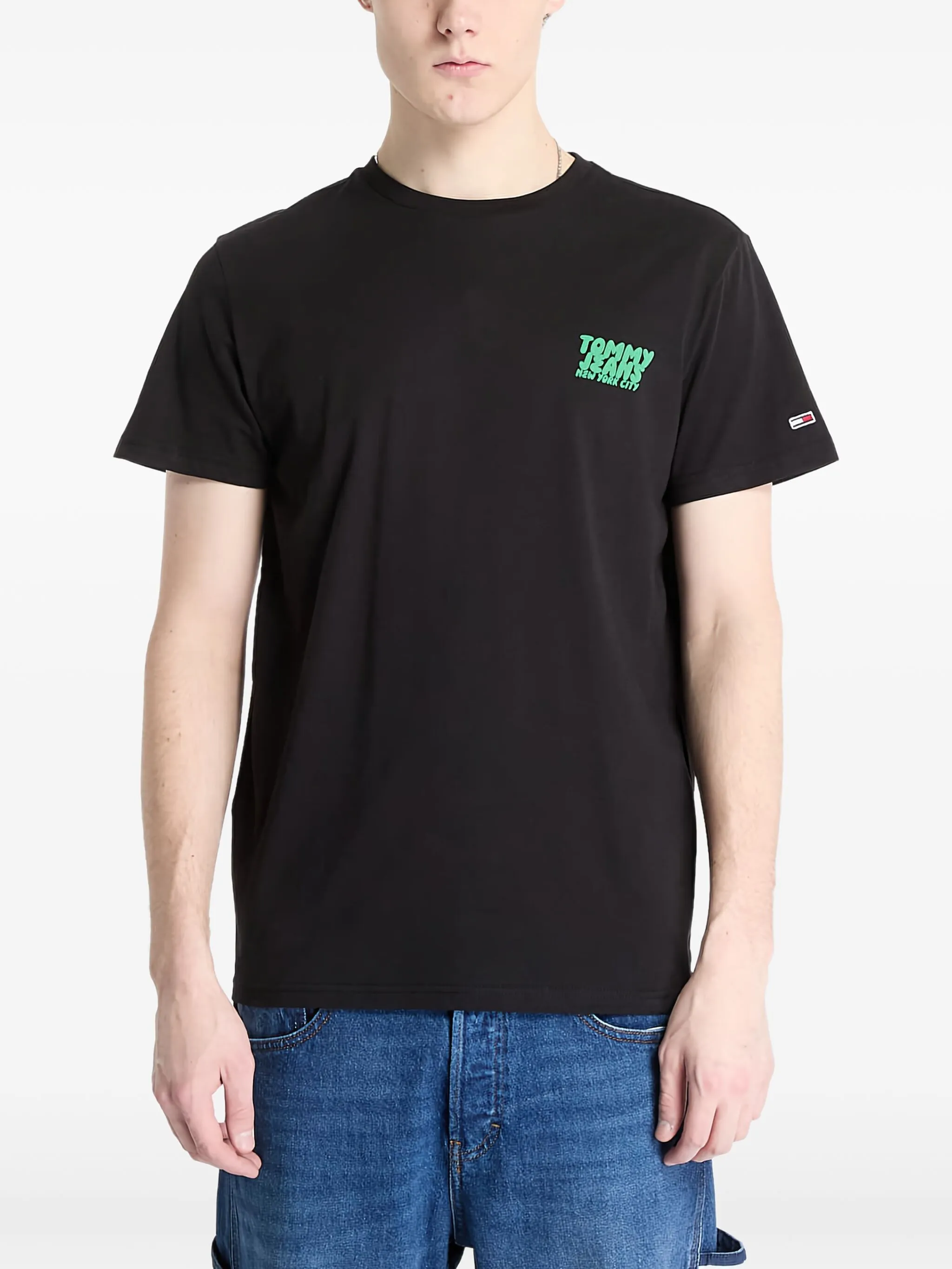 

Футболка с логотипом Tommy Jeans, черный