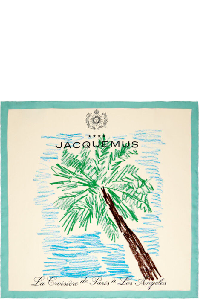 

Бежевый шарф La Croisière 'The Palmier Bandana' JACQUEMUS