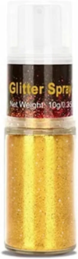 Спрей-блестки для тела и волос Gold Glitter Spray, Go Ho, 10 г, золотой