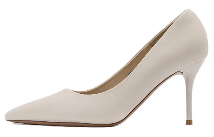 Туфли женские на высоком каблуке Off White Aokang