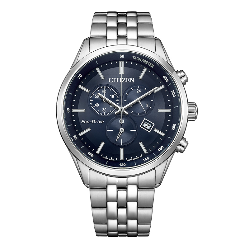 

CITIZEN Часы Solar Quartz Movement Metal Strap Watch Men's Watch Blue Dial, AT2570-56L