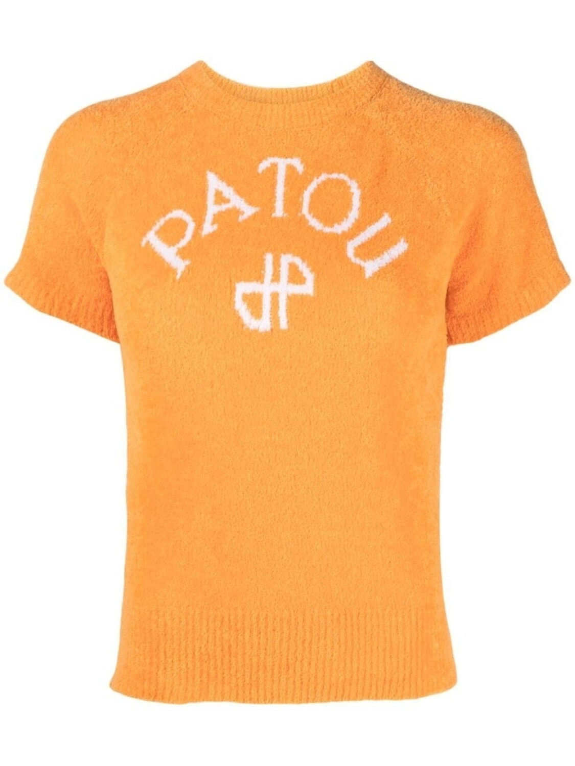 

Patou трикотажный топ с логотипом, оранжевый