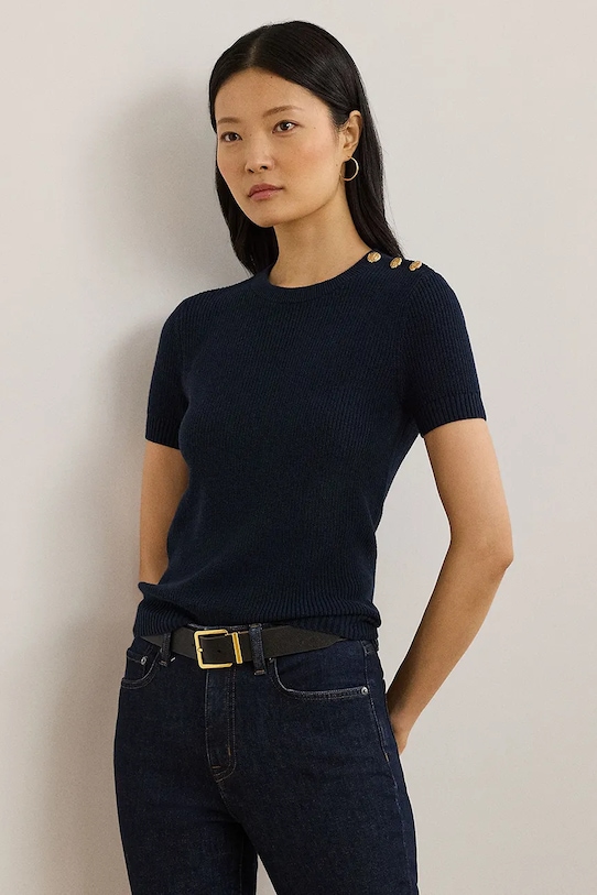 

Хлопковый свитер Lauren Ralph Lauren, темно-синий