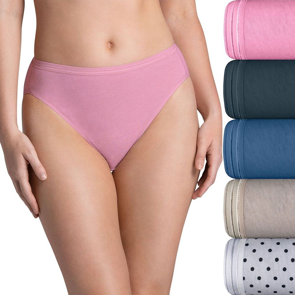 

Набор из пяти женских трусиков Fruit of the Loom Ultra Soft Hi-Cut 5DUSKHC, цвет High Society Asst