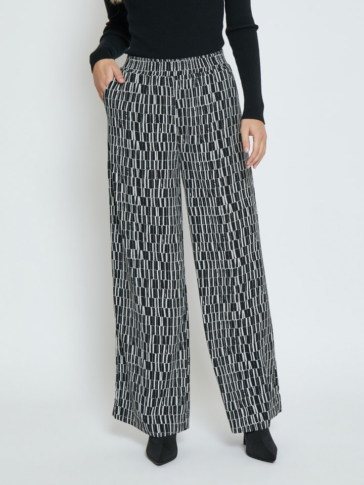 

Брюки с серо-фиолетовым принтом Peppercorn