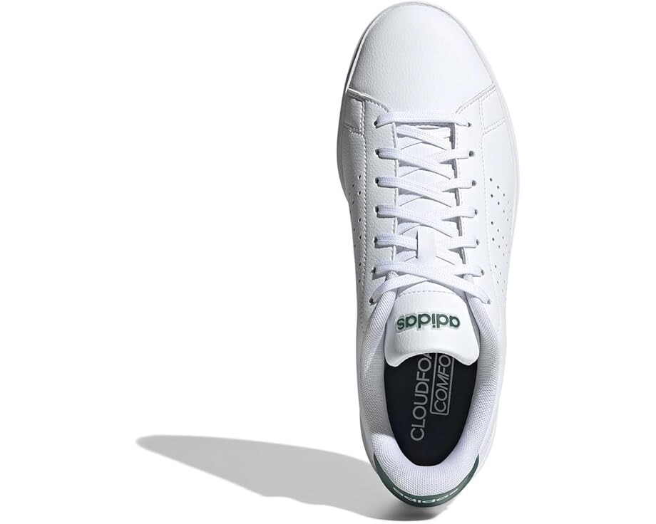 Кроссовки adidas Advantage 2.0, цвет White/Black/Collegiate Green — фото 2