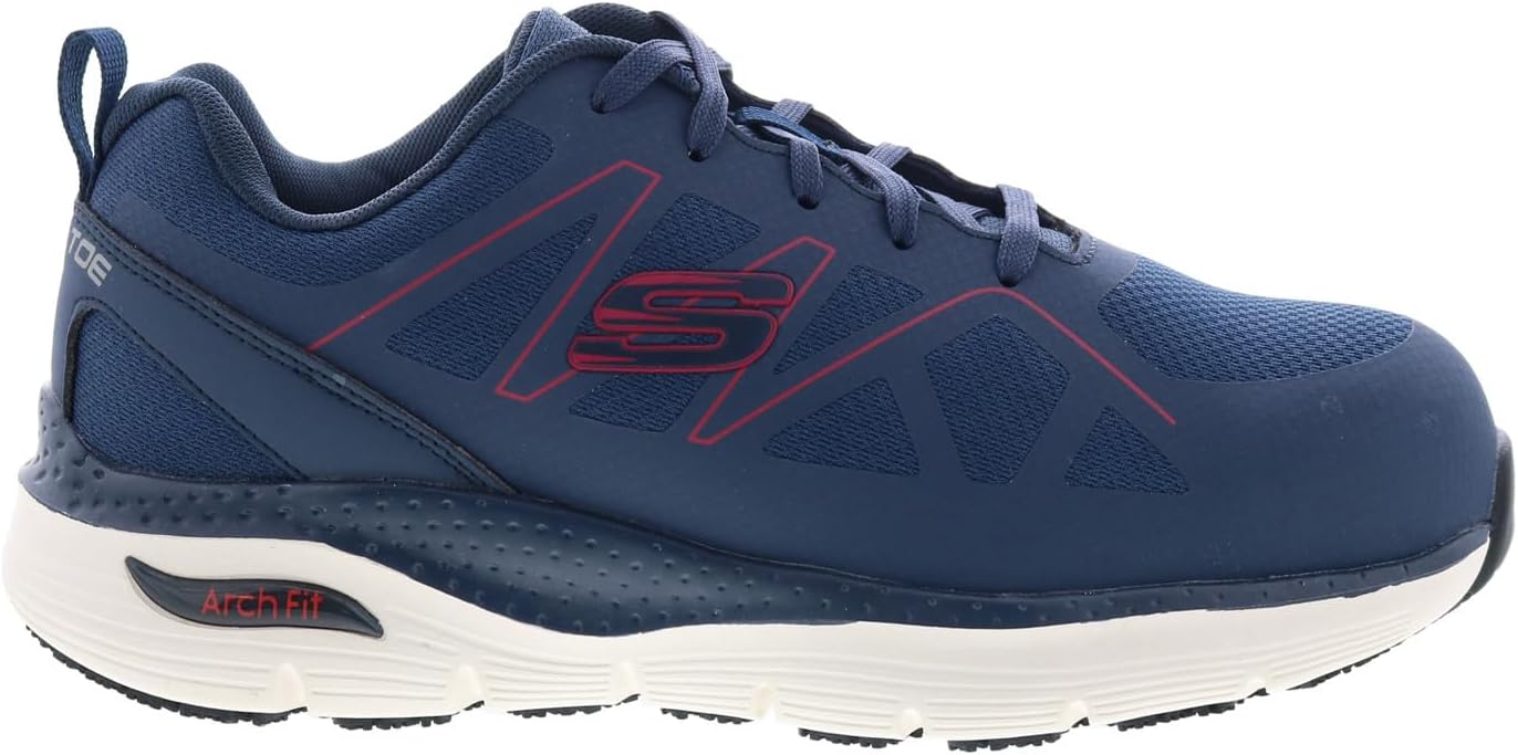 Мужские оксфорды Skechers Work Arch Fit SR-Vigorit, синий — фото 2