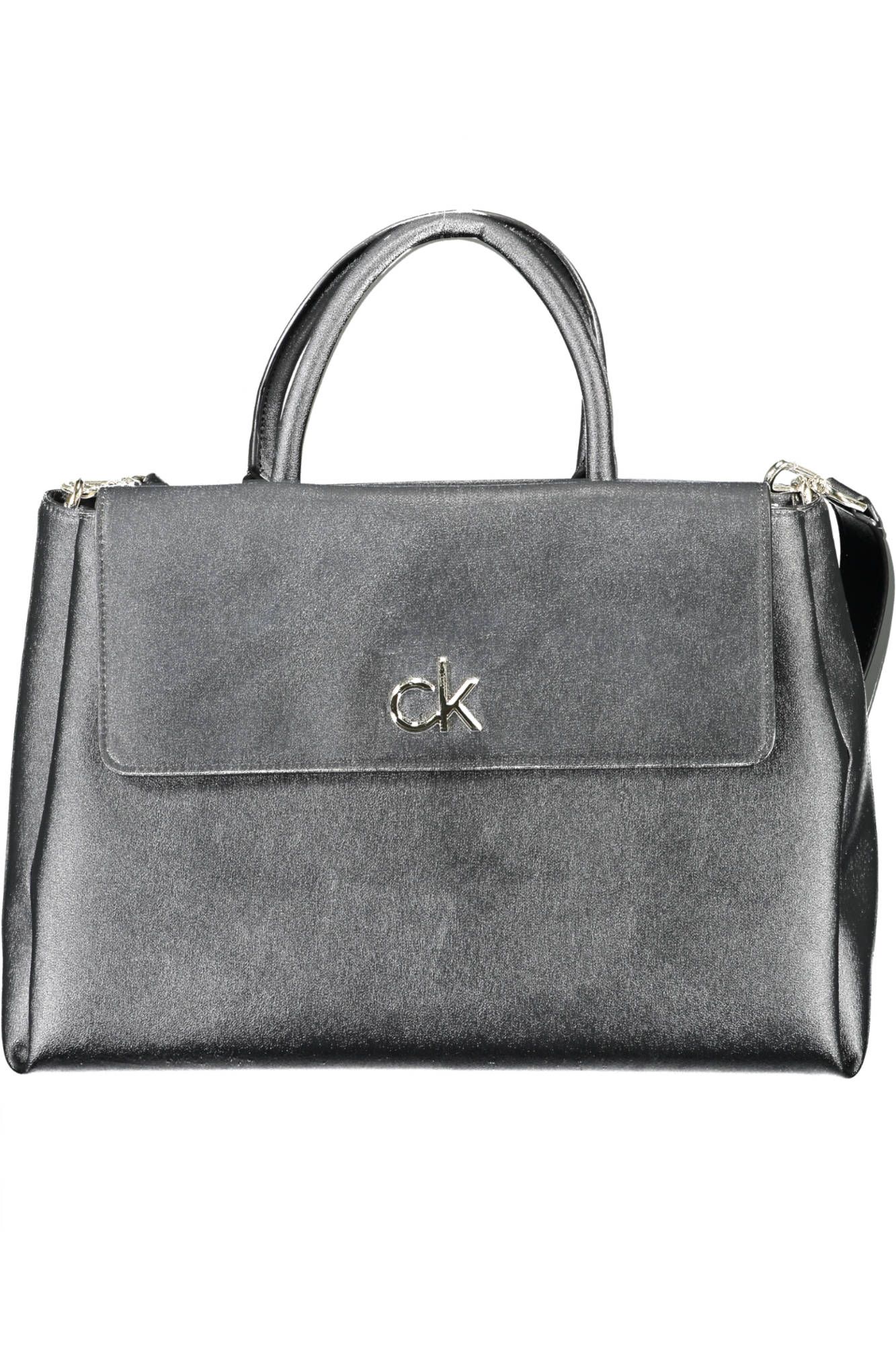 

Черная женская сумка из поливинилхлорида Calvin Klein