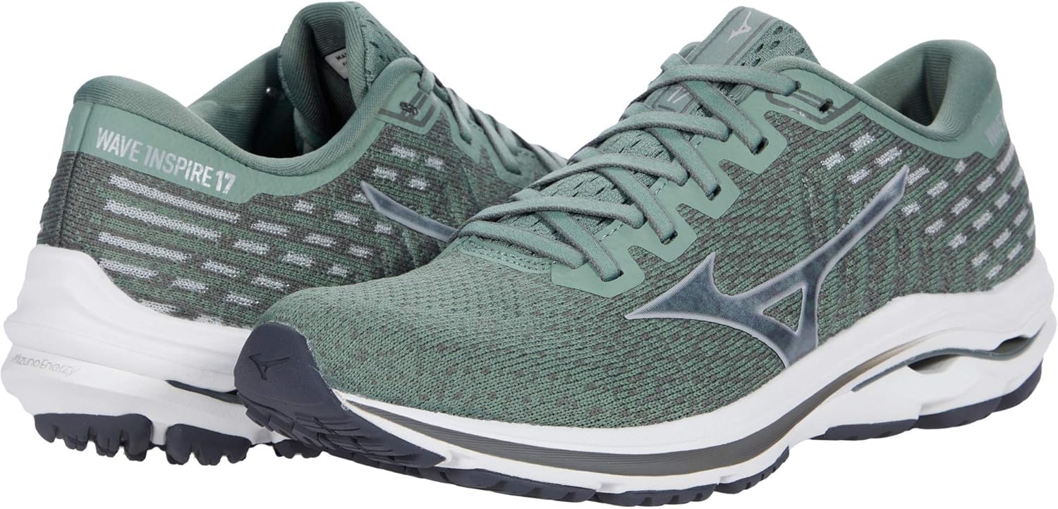 Мужские беговые кроссовки Mizuno Wave Inspire 16 для шоссе, 0, зеленый — фото 2