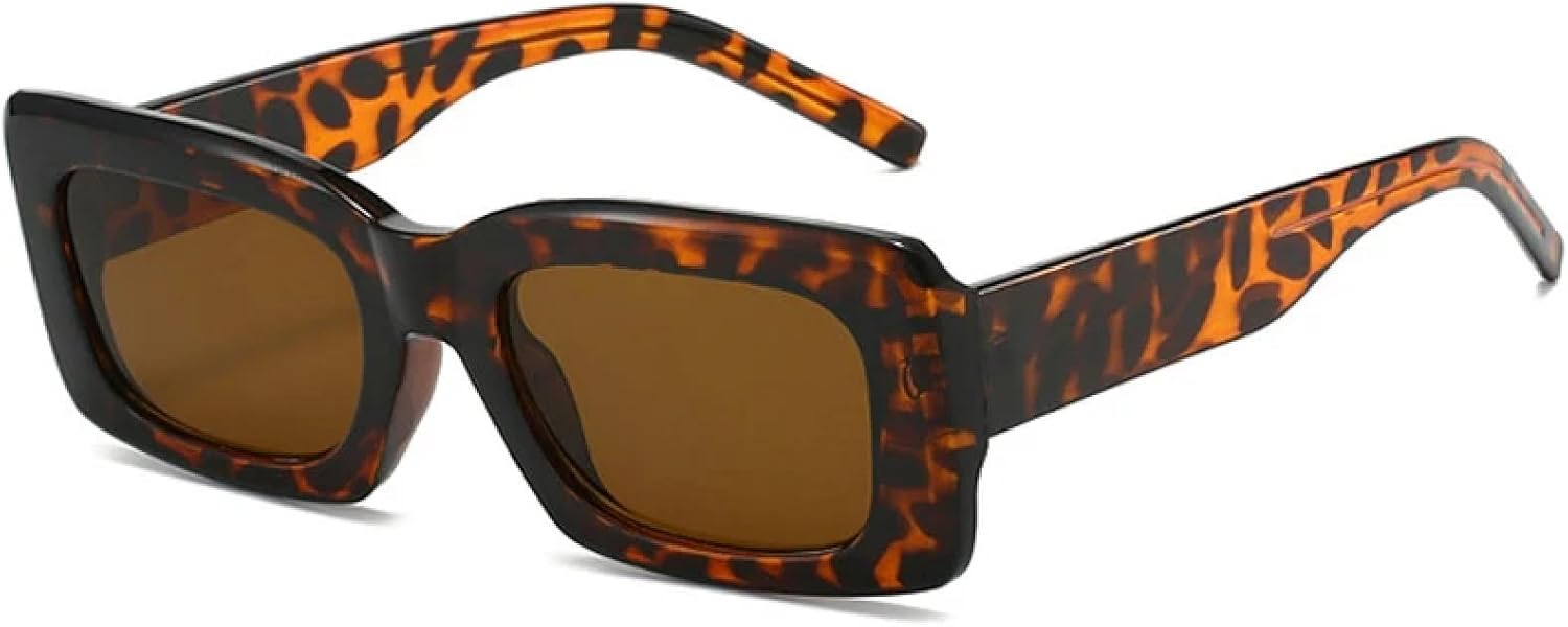 

Солнцезащитные очки в винтажной оправе для женщин и мужчин, роскошные, для активного отдыха, вождения, пляжа, путешествий, с защитой от УФ-излучения UV400 TKKTLLT, Leopard Brown