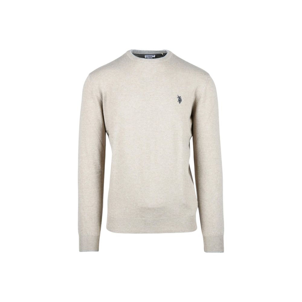 

Футболка из бежевой шерсти U.S. Polo Assn.
