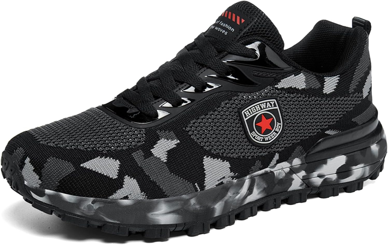 

Мужские кроссовки для бега - легкие трейловые кроссовки для мужчин, удобная спортивная обувь для походов и тренировок, стильные модные кроссовки для повседневной носки Wongtuli, черный