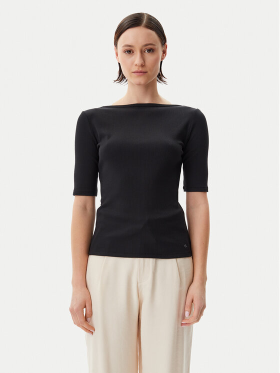 

Блузка облегающего кроя K20K208244 Calvin Klein, черный