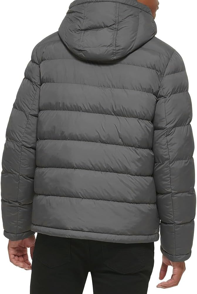 Мужская стеганая куртка с капюшоном Tommy Hilfiger (стандартная и для больших и высоких), Charcoal — фото 2