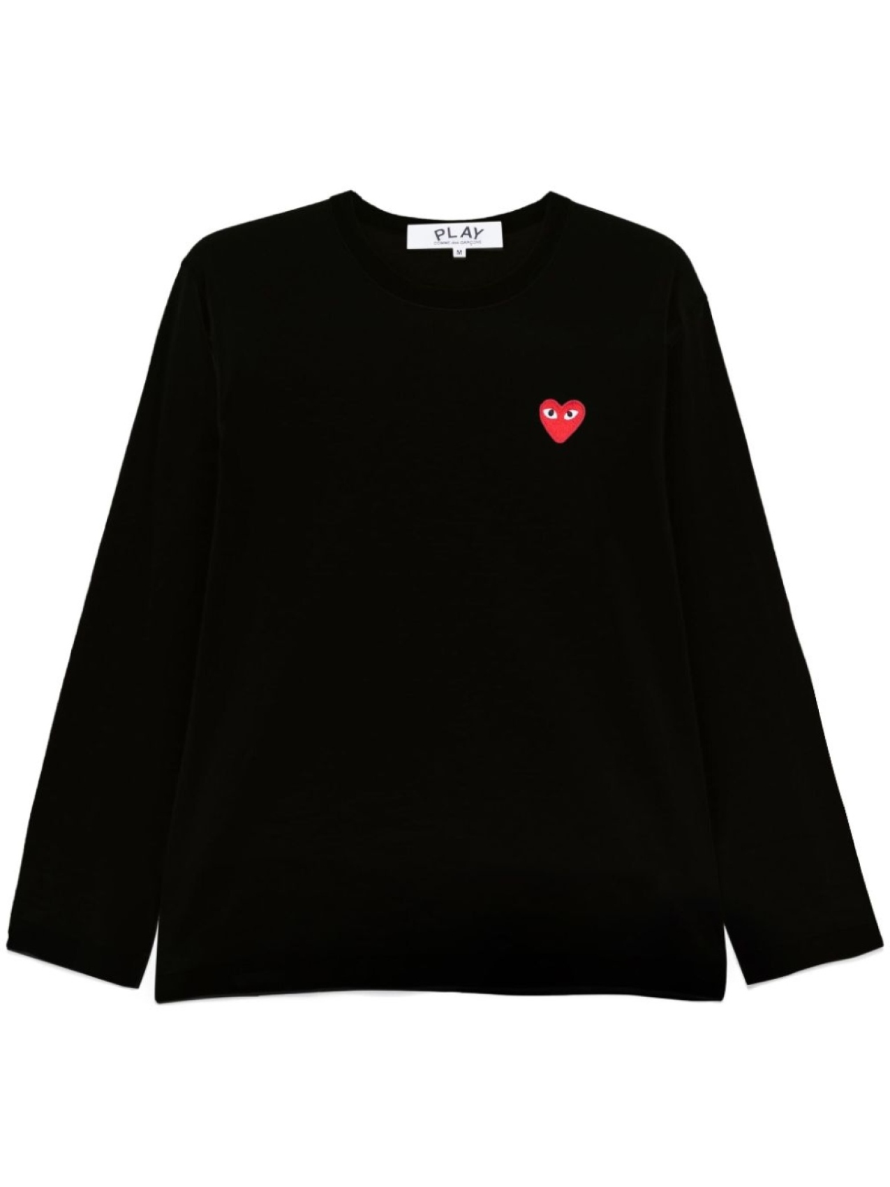 Comme Des Garçons Play футболка с нашивкой, черный