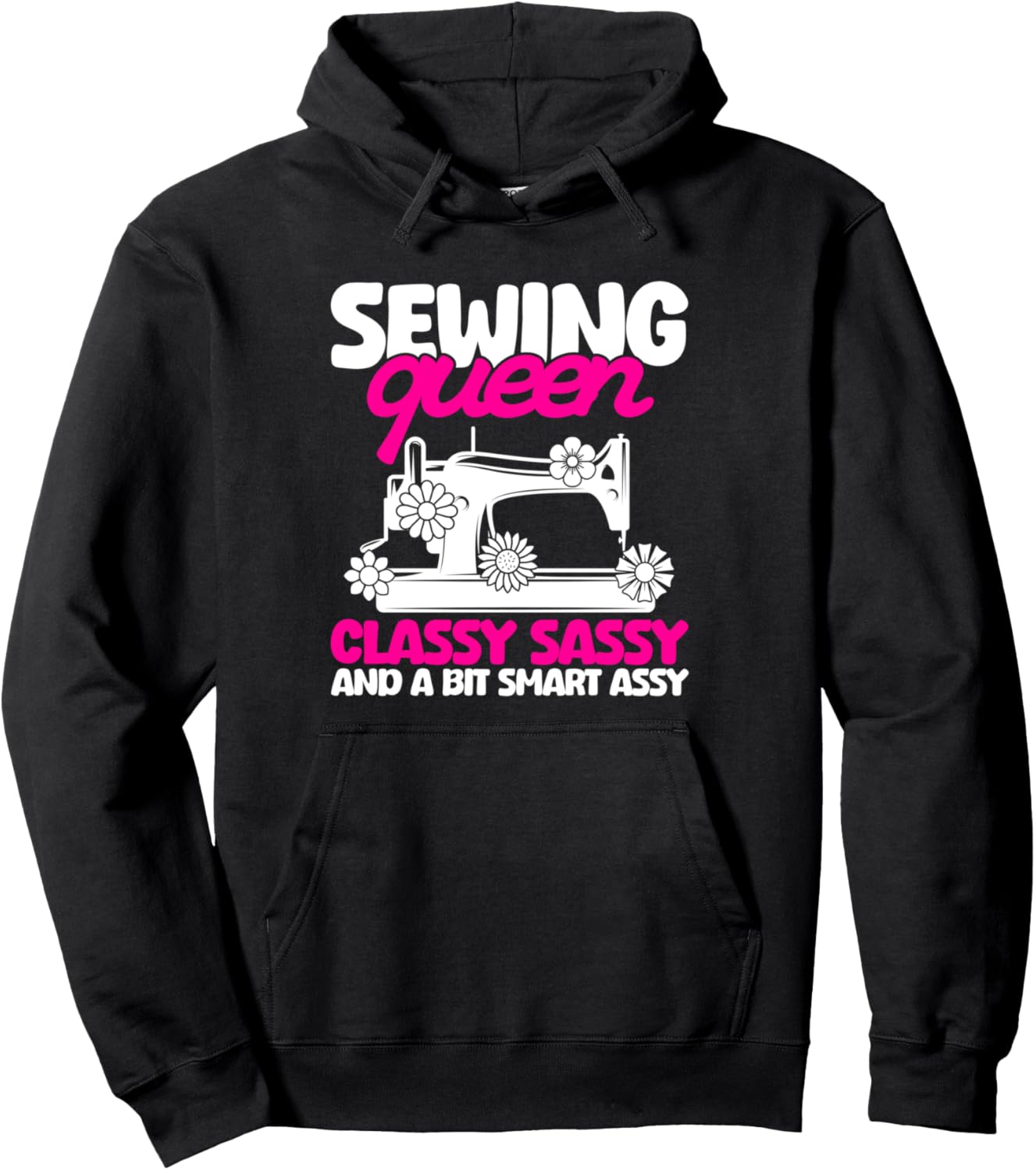

Худи Sewing Queen: стильная и немного дерзкая, сшитая на заказ Sewer & Sew Machine Gift, черный