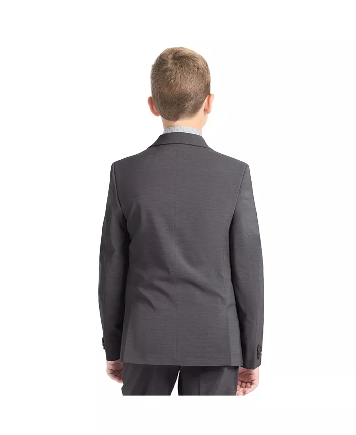 Костюм для мальчиков Big Boys Slim Fit 2 Piece Stretch Kenneth Cole Reaction, серый — фото 3