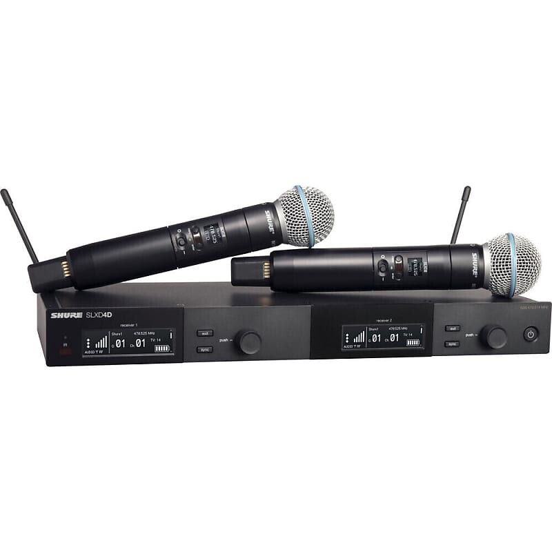 

Беспроводная система Shure SLXD24D/B58-H55 Dual Wireless System w/ 2x SLXD2/B58 Handheld Transmitters