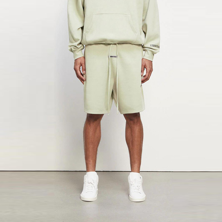 Флисовые шорты Fear Of God Essentials, серо-зеленый — фото 3