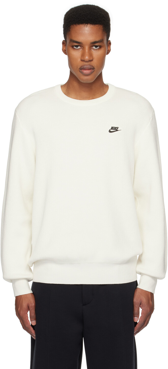 

Белый клубный свитер Nike