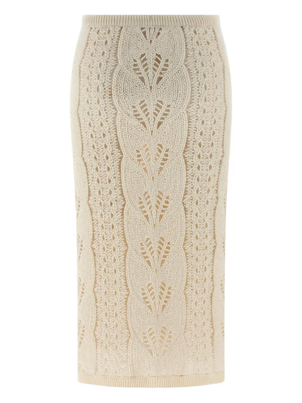 

Юбка миди из трикотажного полотна Ermanno Scervino, белый