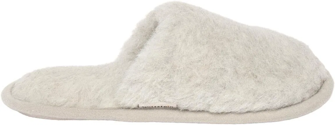 Тапочки Gottstein Curly Alpaca для мужчин и женщин - верх из шерсти альпаки, мягкая шерстяная стелька, прочная подошва из коровьей кожи растительного дубления - естественное тепло, воздухопроницаемость — фото 3