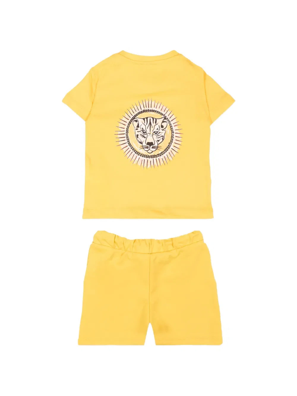 Комплект из футболки и шортов с логотипом Just Cavalli Kids, желтый — фото 2
