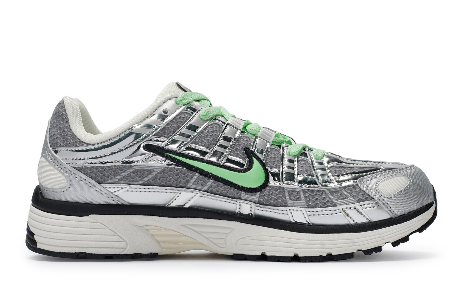 Кроссовки для бега P-6000 унисекс с низким верхом зеленые Nike — фото 2