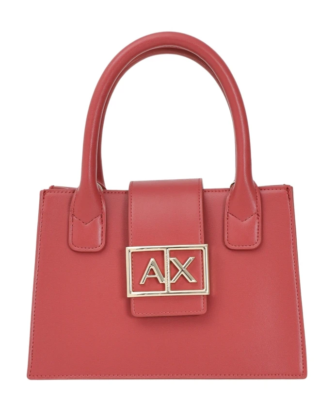 

Элегантная компактная сумочка в кирпичном стиле. Armani Exchange, красный