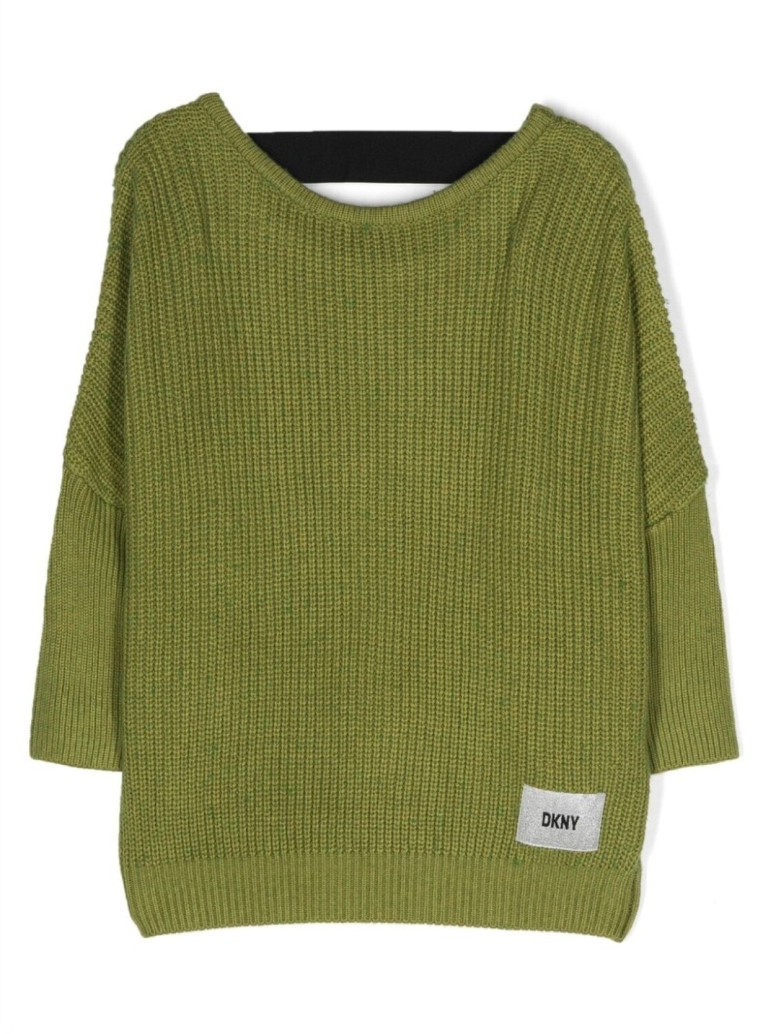 

DKNY джемпер с нашивкой-логотипом, зеленый