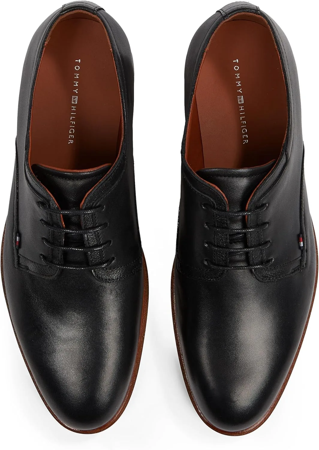 Мужские кроссовки Tommy Hilfiger Thunit из кожи с изогнутым носком, черный — фото 4